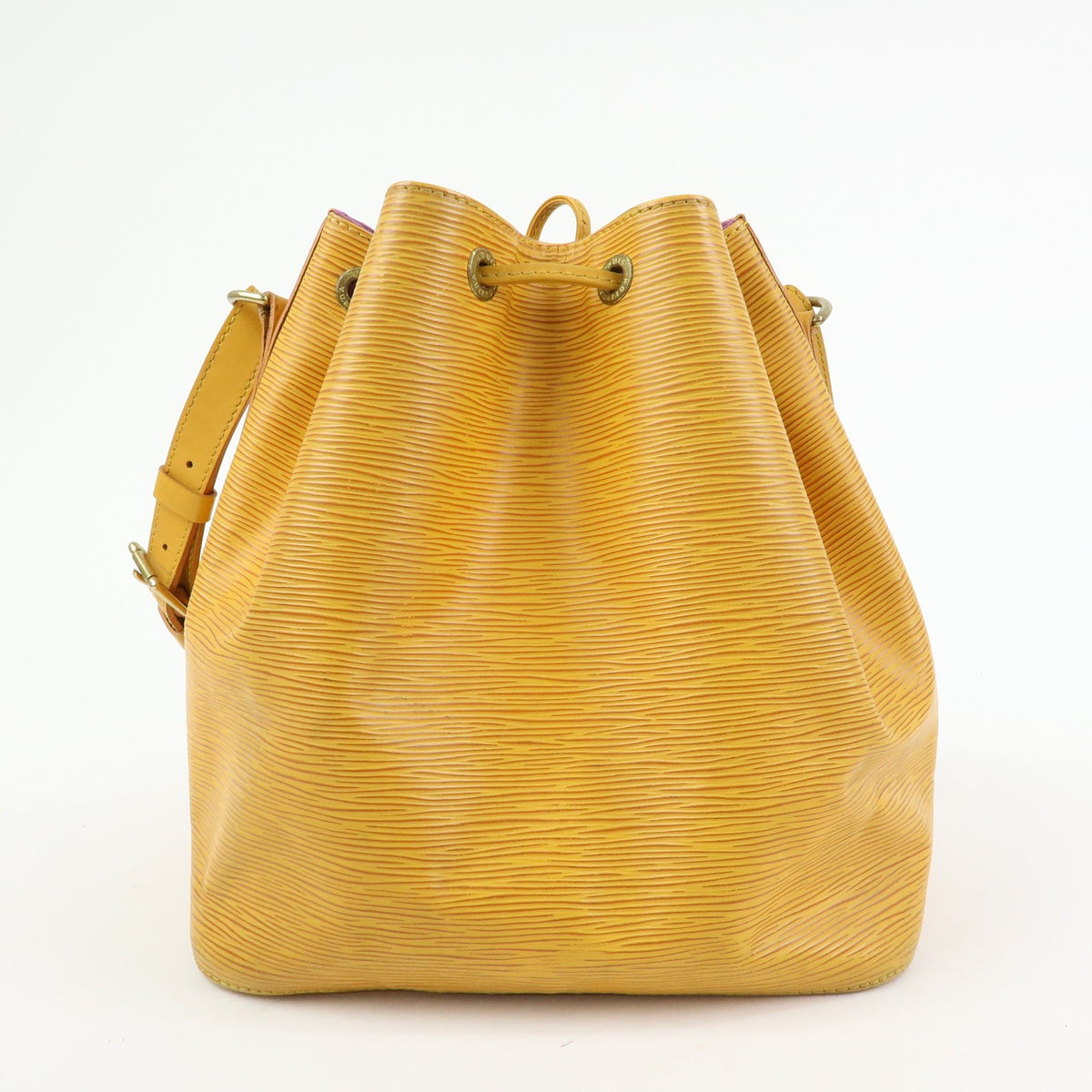 Louis Vuitton Petit Noe Epi Leather Yellow Leather Handbag (Pre-Owned)