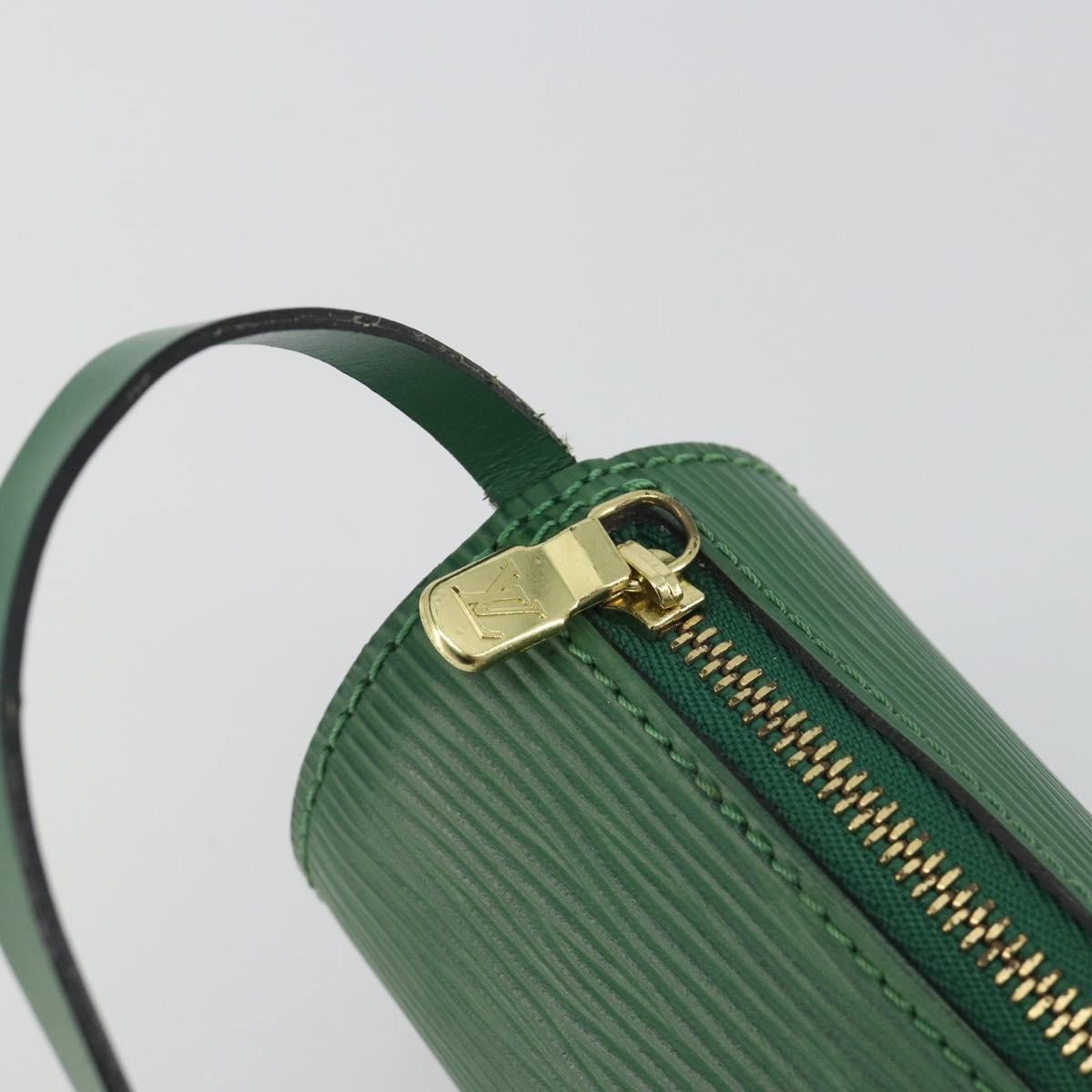 Louis Vuitton Soufflot Pochette Epi Leather Green Leather Clutche & Pouche Bag (Pre-Owned)