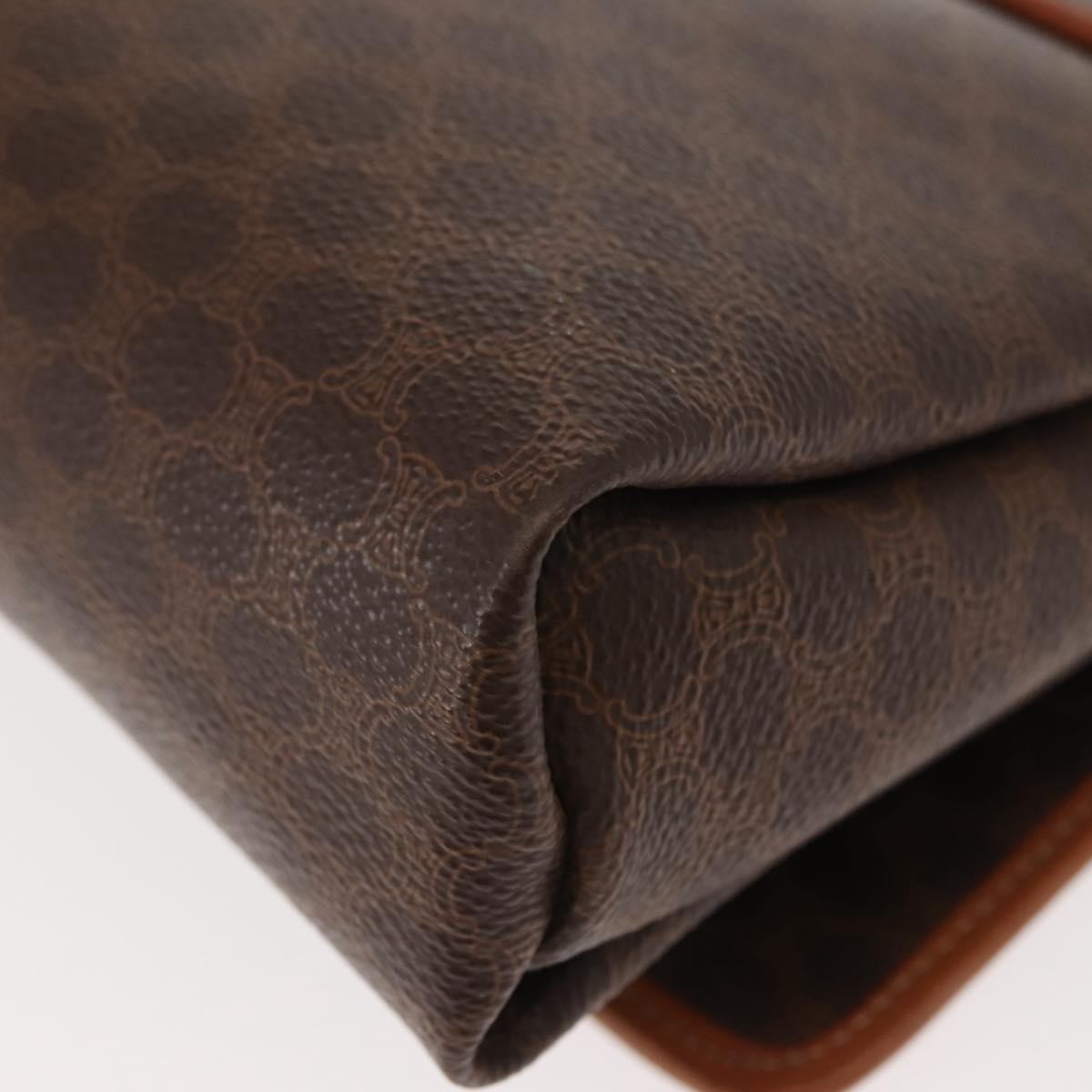 Celine Vintage Macadam Canvas Brown Canvas Shoulder Bag Bag (Pre-Owned)