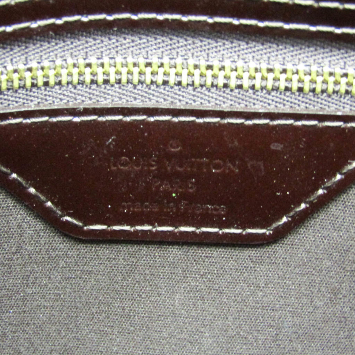 Louis Vuitton Avalon Monogram Vernis Burgundy Patent_Leather Handbag (Pre-Owned)