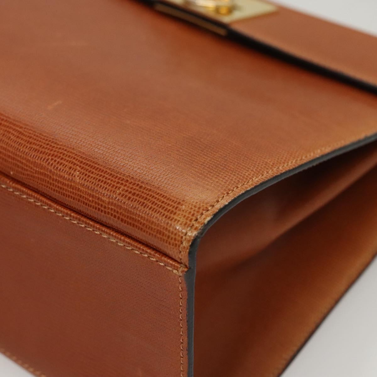 Celine Vintage Leather Brown Leather Handbag (Pre-Owned)