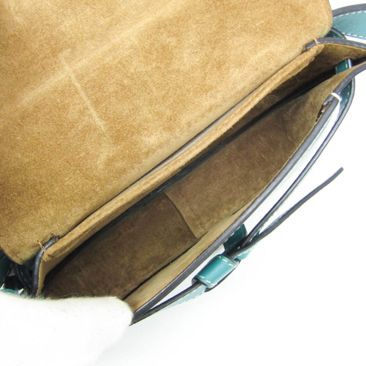 Loewe Gate Belt Leather Blue Leather Shoulder Bag Bag (Pre-Owned)