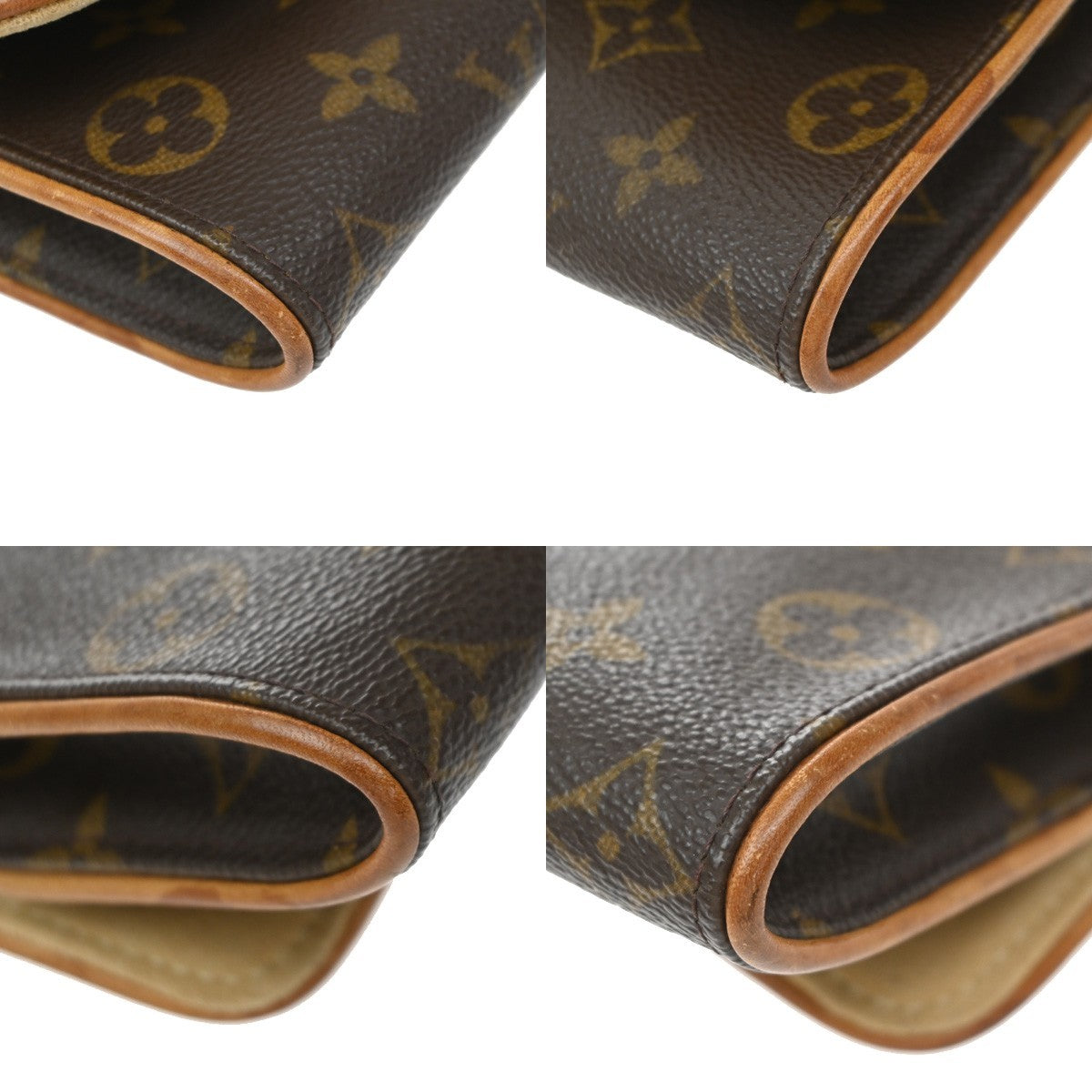 Louis Vuitton Twin Monogram Canvas Brown Canvas Clutche & Pouche Bag (Pre-Owned)