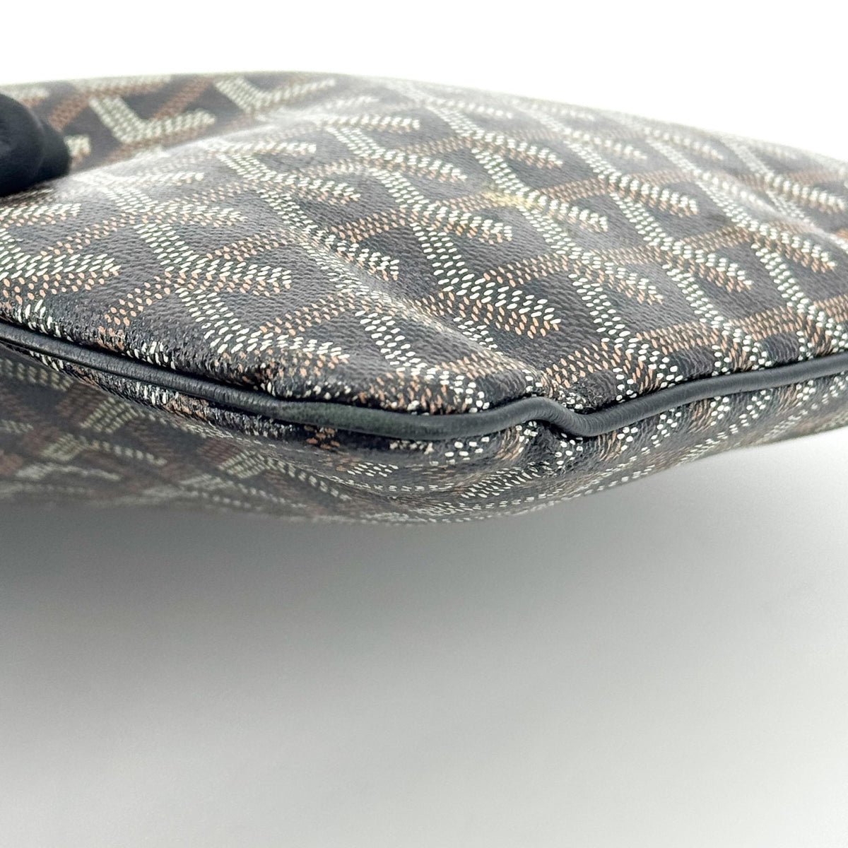 Goyard Senat Zip Printed Coated Canvas Black Canvas Clutche & Pouche Bag (Pre-Owned)