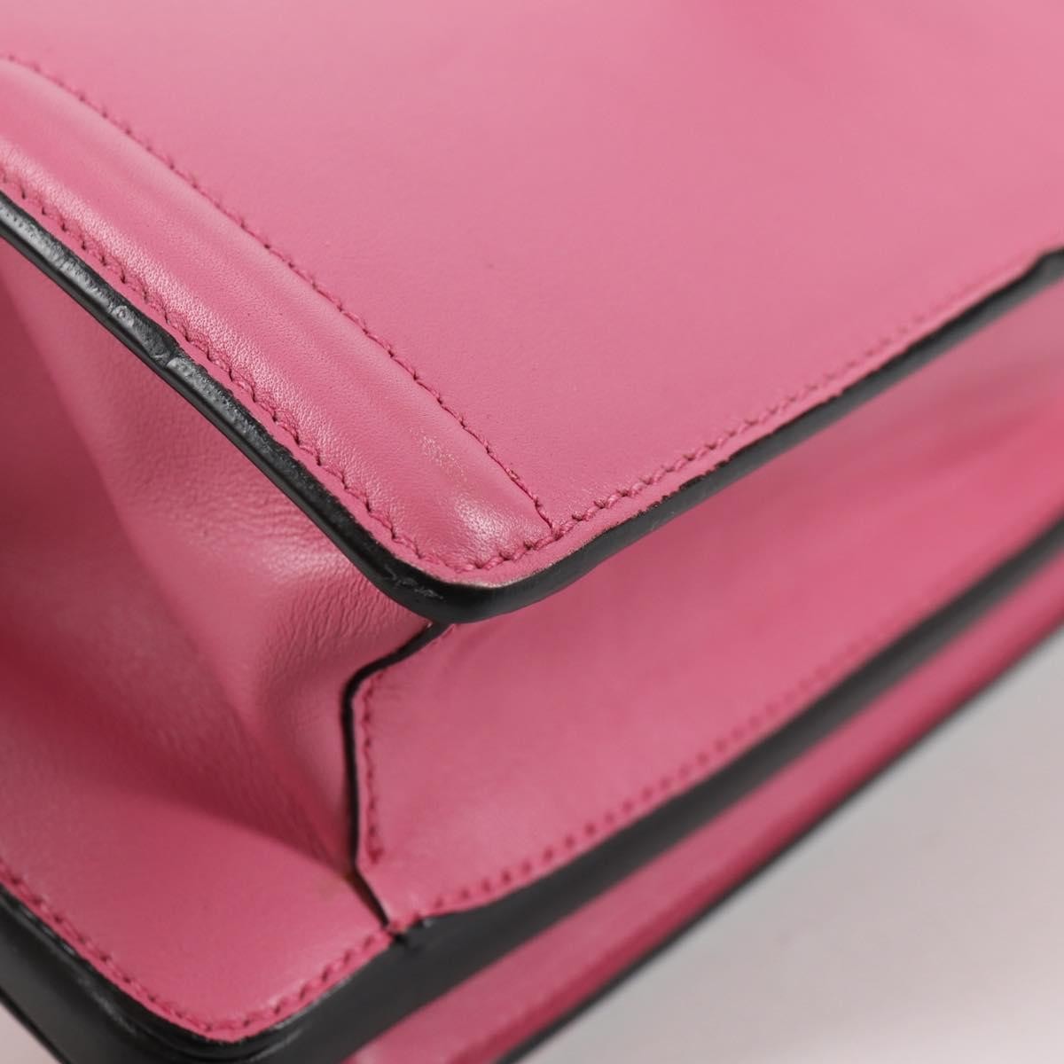 Prada Belle Top Handle City Calf Pink Leather Bag (Pre-Owned)