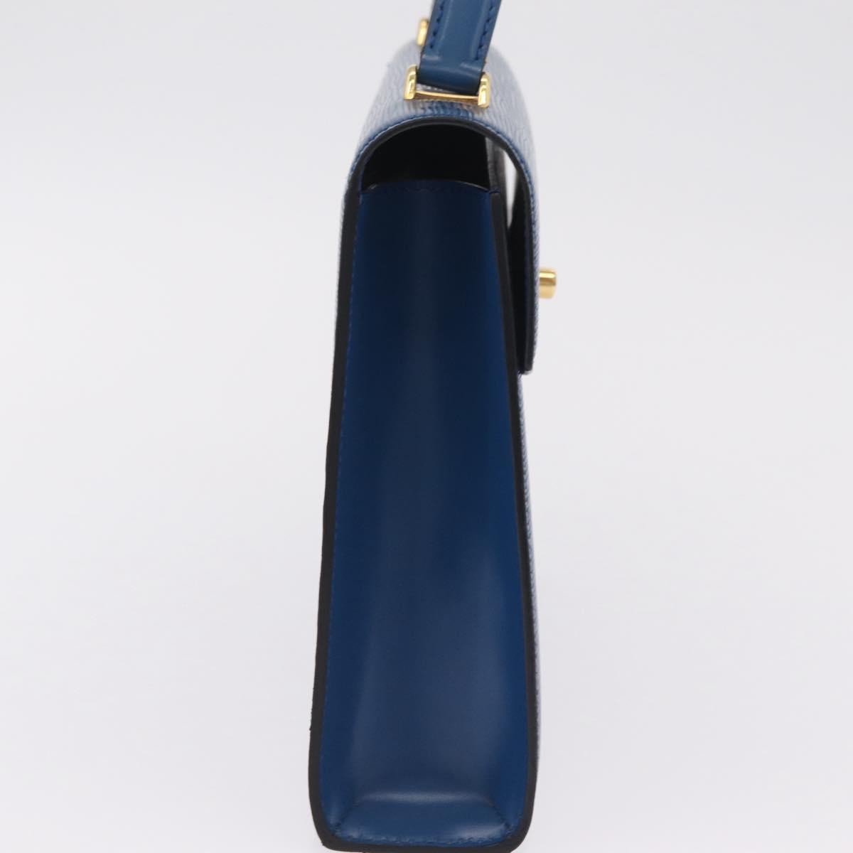 Louis Vuitton Malesherbes Epi Leather Blue Leather Handbag (Pre-Owned)