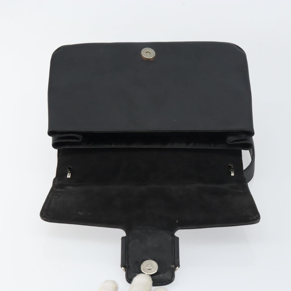 Salvatore Ferragamo Vala Leather Black Patent_Leather Shoulder Bag Bag (Pre-Owned)