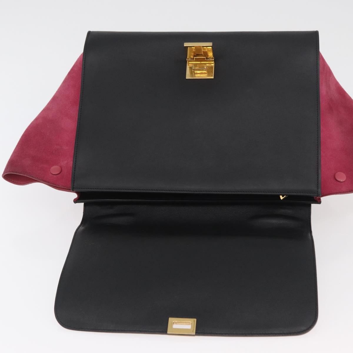 Celine Trapeze Leather With Suede Multicolour Leather Handbag (Pre-Owned)