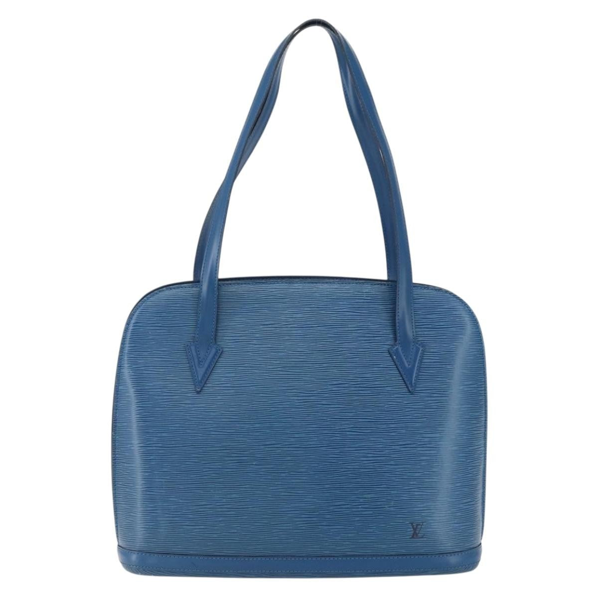 Louis Vuitton Lussac Epi Leather Blue Leather Shoulder Bag Bag (Pre-Owned)