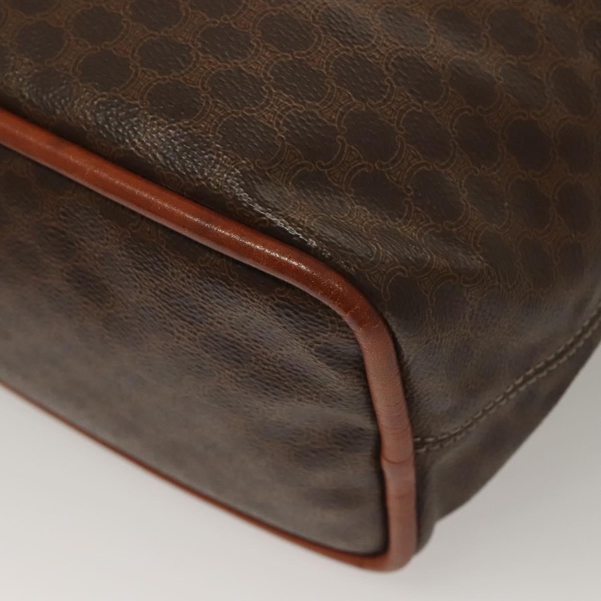 Celine Macadam Macadam With Leather Brown Canvas Handbag (Pre-Owned)