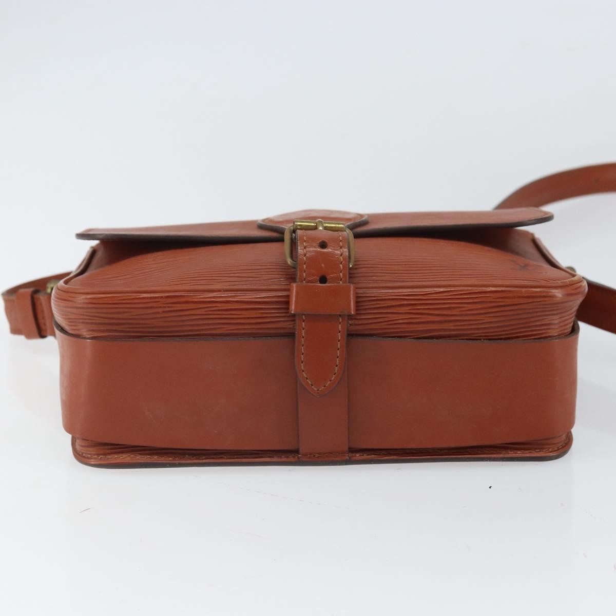 Louis Vuitton Cartouchiere Epi Leather Brown Leather Shoulder Bag Bag (Pre-Owned)