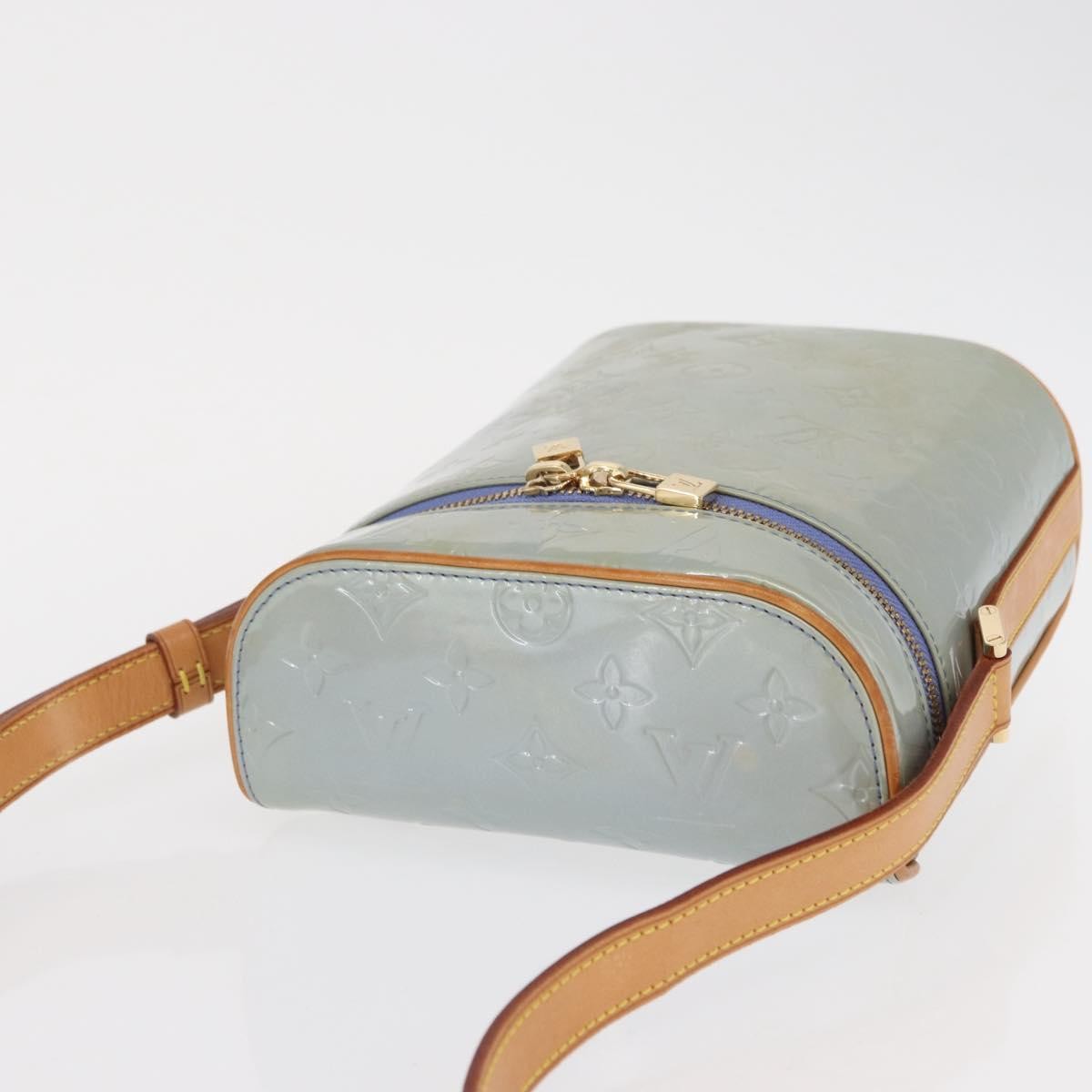 Louis Vuitton Sullivan Monogram Vernis Blue Patent_Leather Shoulder Bag Bag (Pre-Owned)
