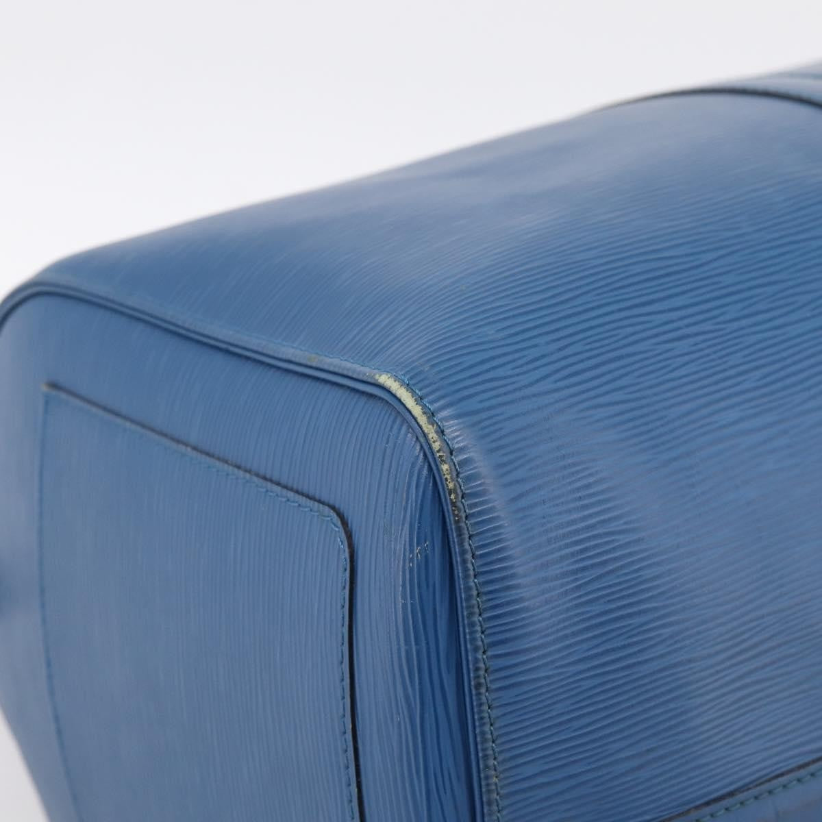 Louis Vuitton Keepall Epi Leather Blue Leather Travel Bag Bag (Pre-Owned)