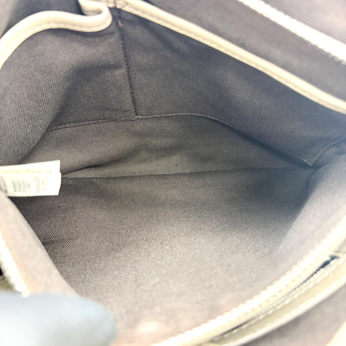Burberry Manor Quilted Leather Black Canvas Handbag (Pre-Owned)