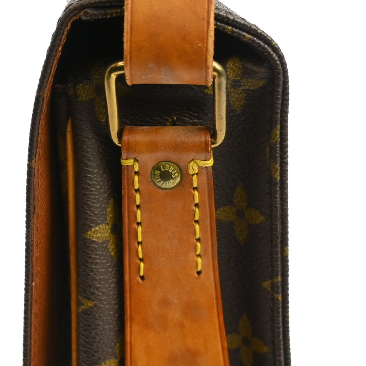 Louis Vuitton Cartouchiere Monogram Canvas Brown Canvas Handbag (Pre-Owned)