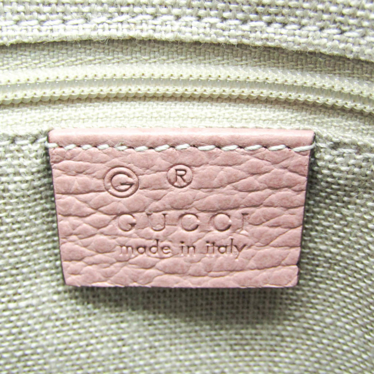 Gucci Convertible Dome Satchel Leather Pink Leather Handbag (Pre-Owned)