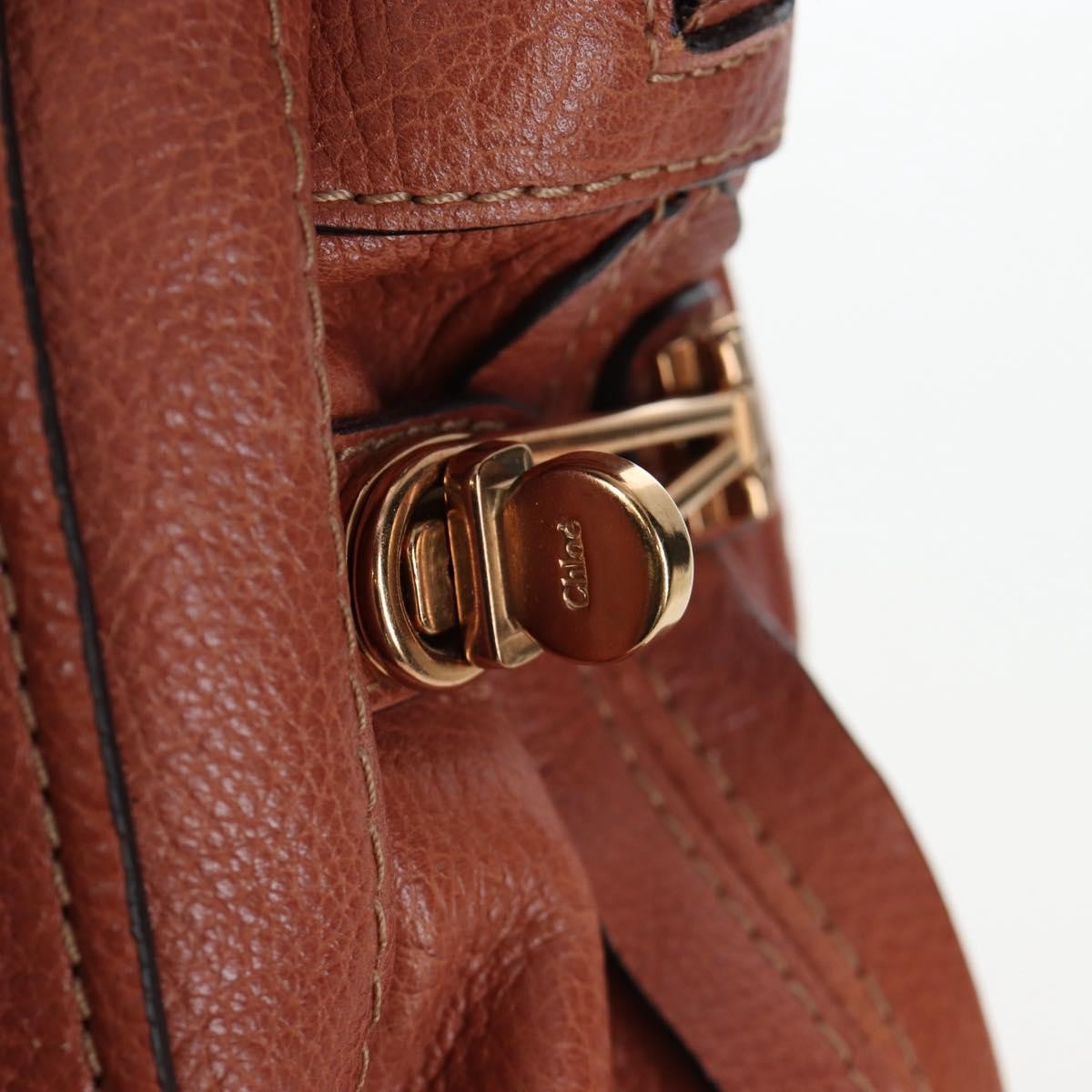 Chloe Paraty Quilted Leather Brown Leather Handbag (Pre-Owned)