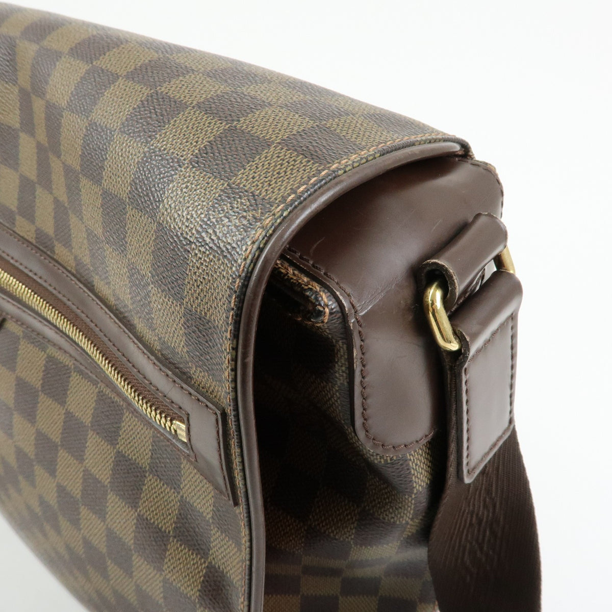 Louis Vuitton Spencer Messenger Damier Brown Canvas Handbag (Pre-Owned)