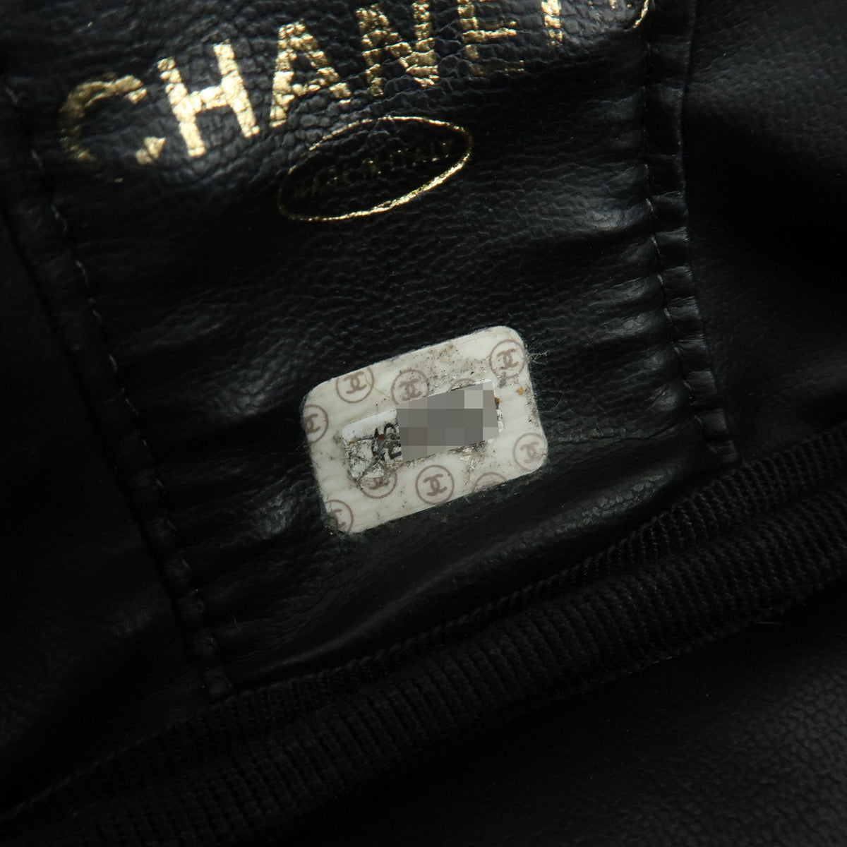 Chanel Vintage Timeless Cosmetic Case Caviar Black Leather Clutche & Pouche Bag (Pre-Owned)