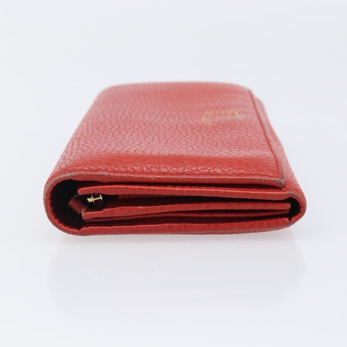 Gucci Swing Wallet On Strap Leather Red Leather Crossbody Bag Bag (Pre-Owned)