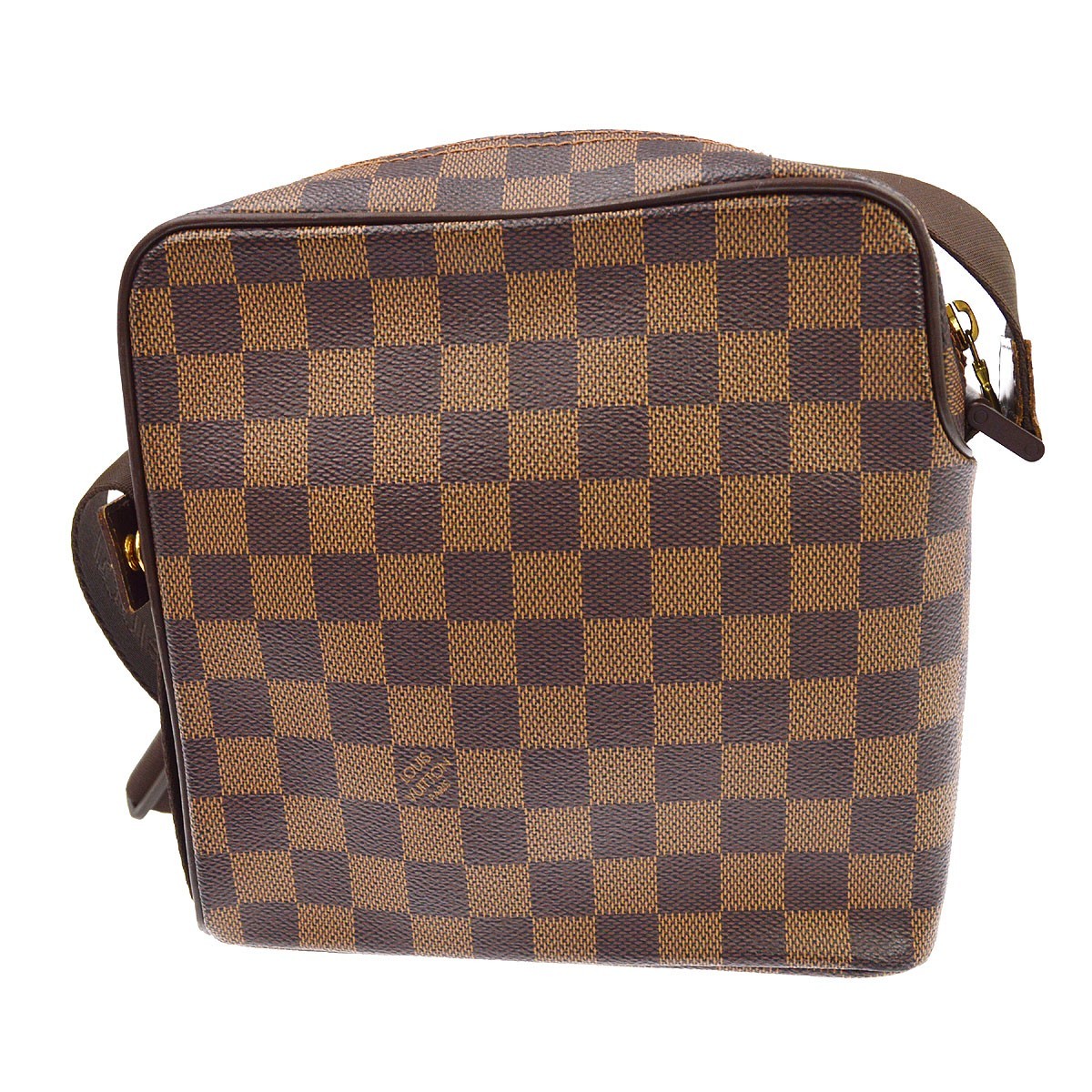 Louis Vuitton Olav Damier Ebene Brown Canvas Shoulder Bag Bag (Pre-Owned)