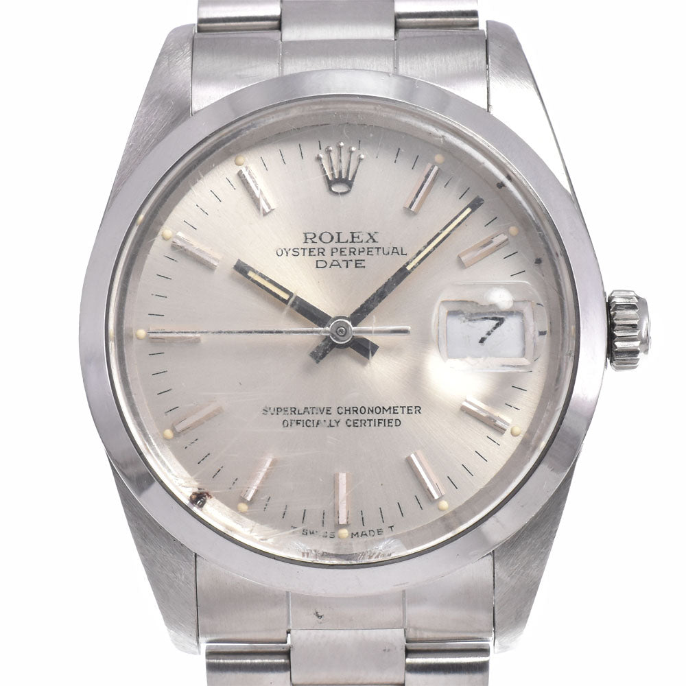 Rolex Oyster Perpetual Date Automatic Stainless Steel And White Gold Watch (Pre-Owned)