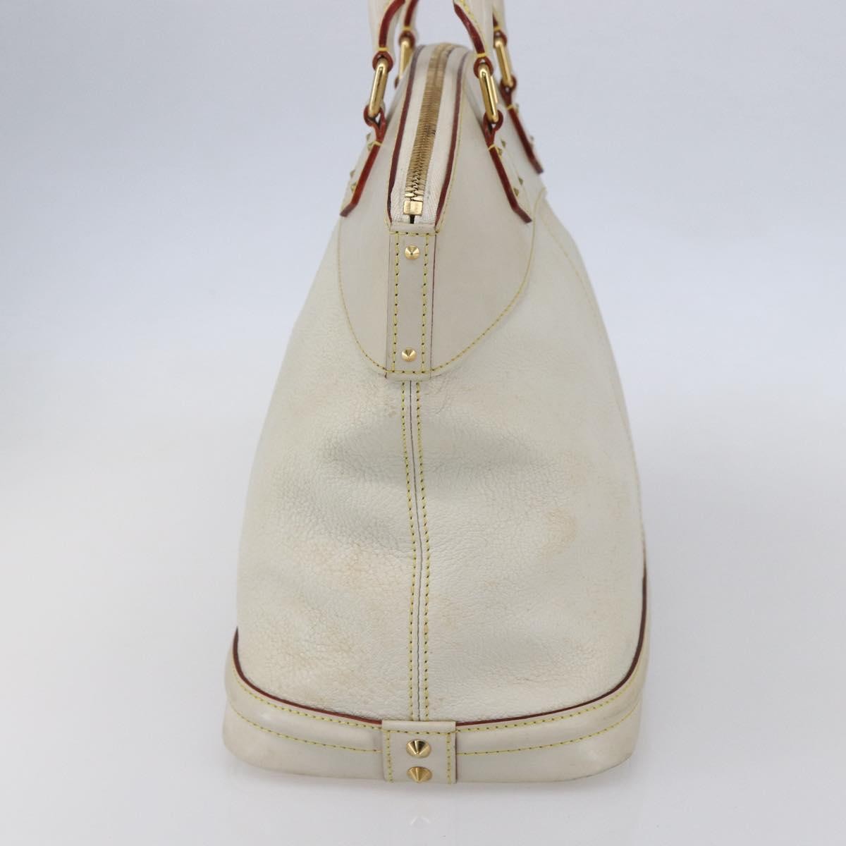 Louis Vuitton Suhali Lockit Leather White Leather Tote Bag Bag (Pre-Owned)