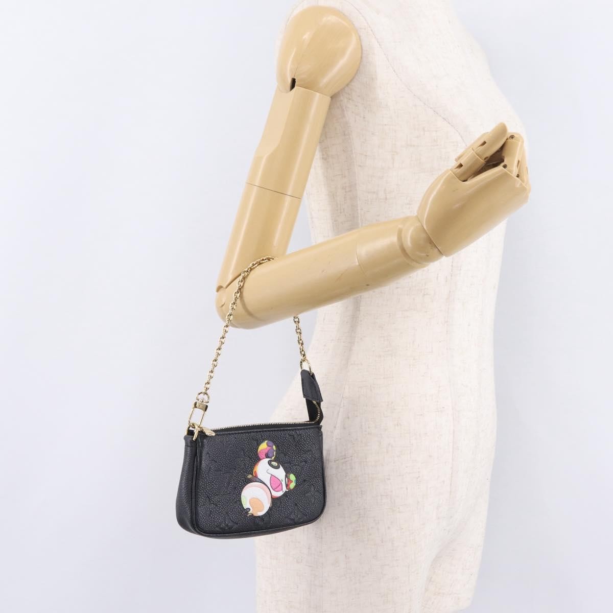 Louis Vuitton Pochette Accessoires Monogram Empreinte Leather Black Leather Clutche & Pouche Bag (Pre-Owned)