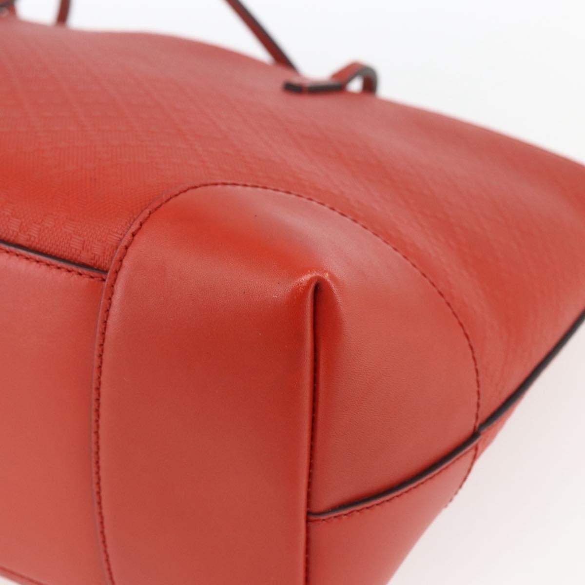 Gucci Bright Tote Diamante Leather Red Leather Tote Bag Bag (Pre-Owned)