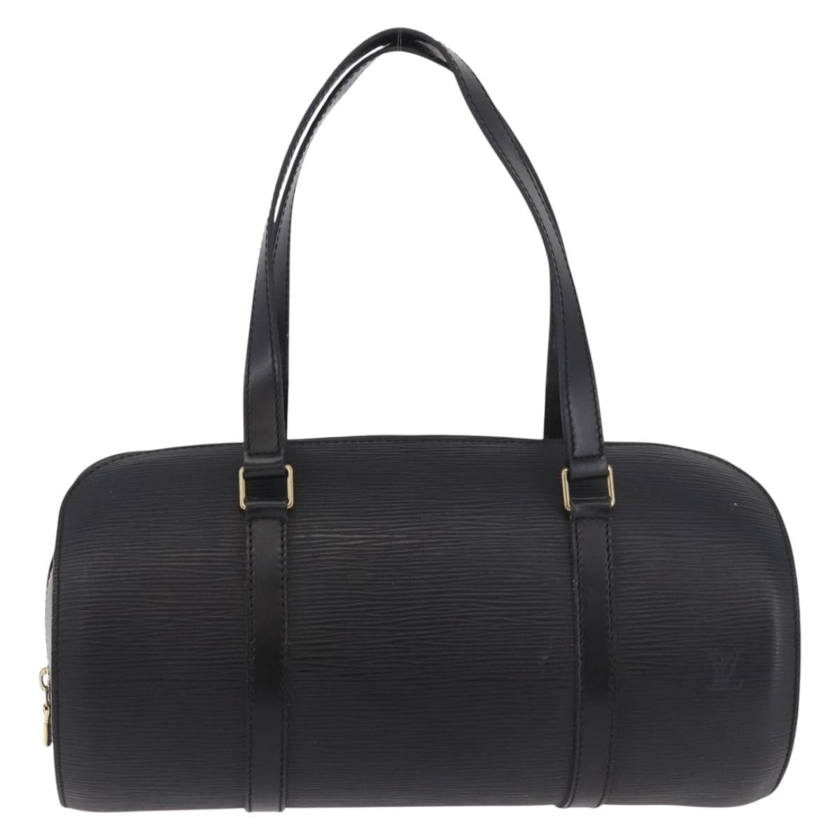 Louis Vuitton Soufflot Epi Leather Black Leather Handbag (Pre-Owned)