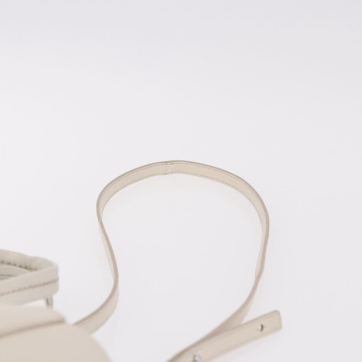 Celine Vertical Bi-Cabas Tote Leather White Leather Tote Bag Bag (Pre-Owned)