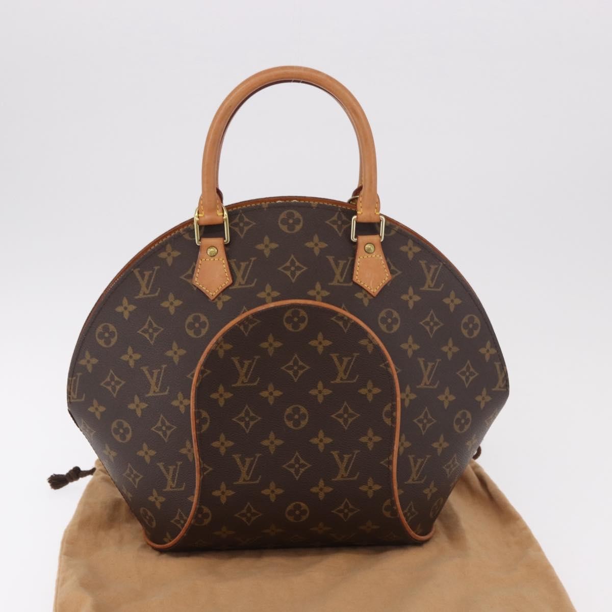 Louis Vuitton Ellipse Monogram Canvas Brown Canvas Handbag (Pre-Owned)