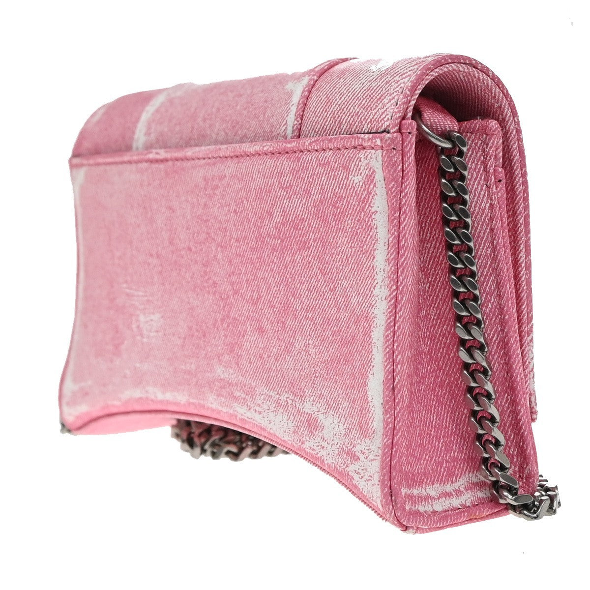 Balenciaga Hourglass Sling Leather Pink Leather Shoulder Bag Bag (Pre-Owned)