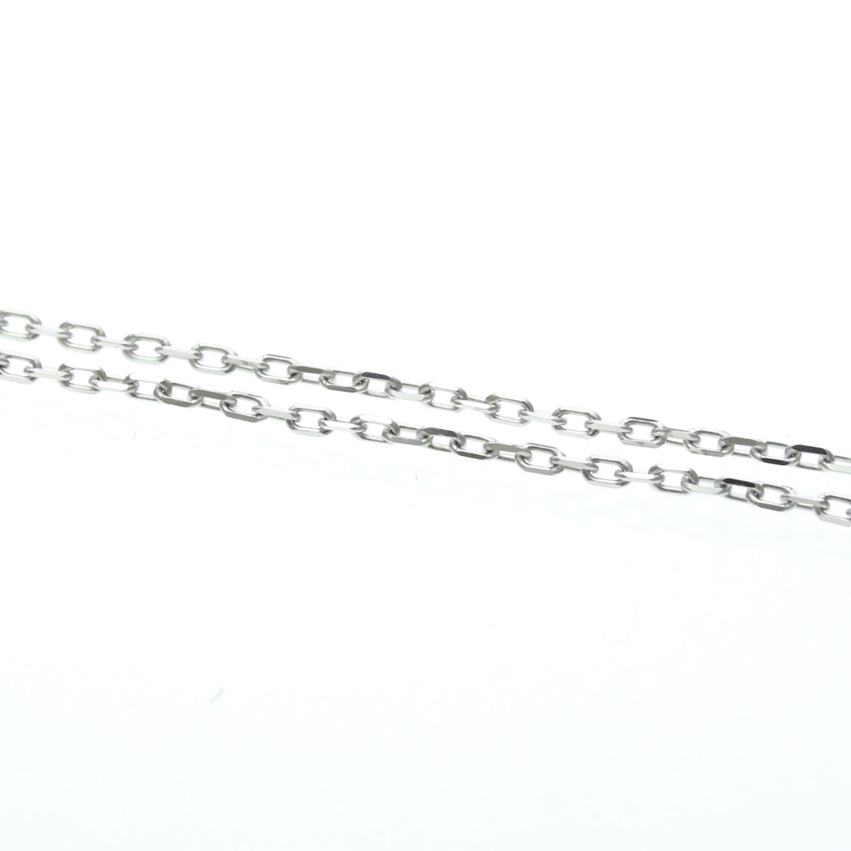 Cartier Chain 18K White Gold Silver White_Gold Necklace Jewelry (Pre-Owned)