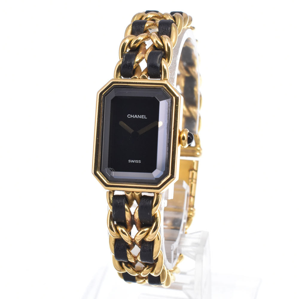 Chanel Premiere Rock Quartz Stainless Steel And Leather Watch (Pre-Owned)