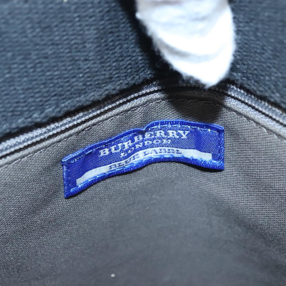 Burberry Blue Label Canvas Black Canvas Tote Bag Bag (Pre-Owned)