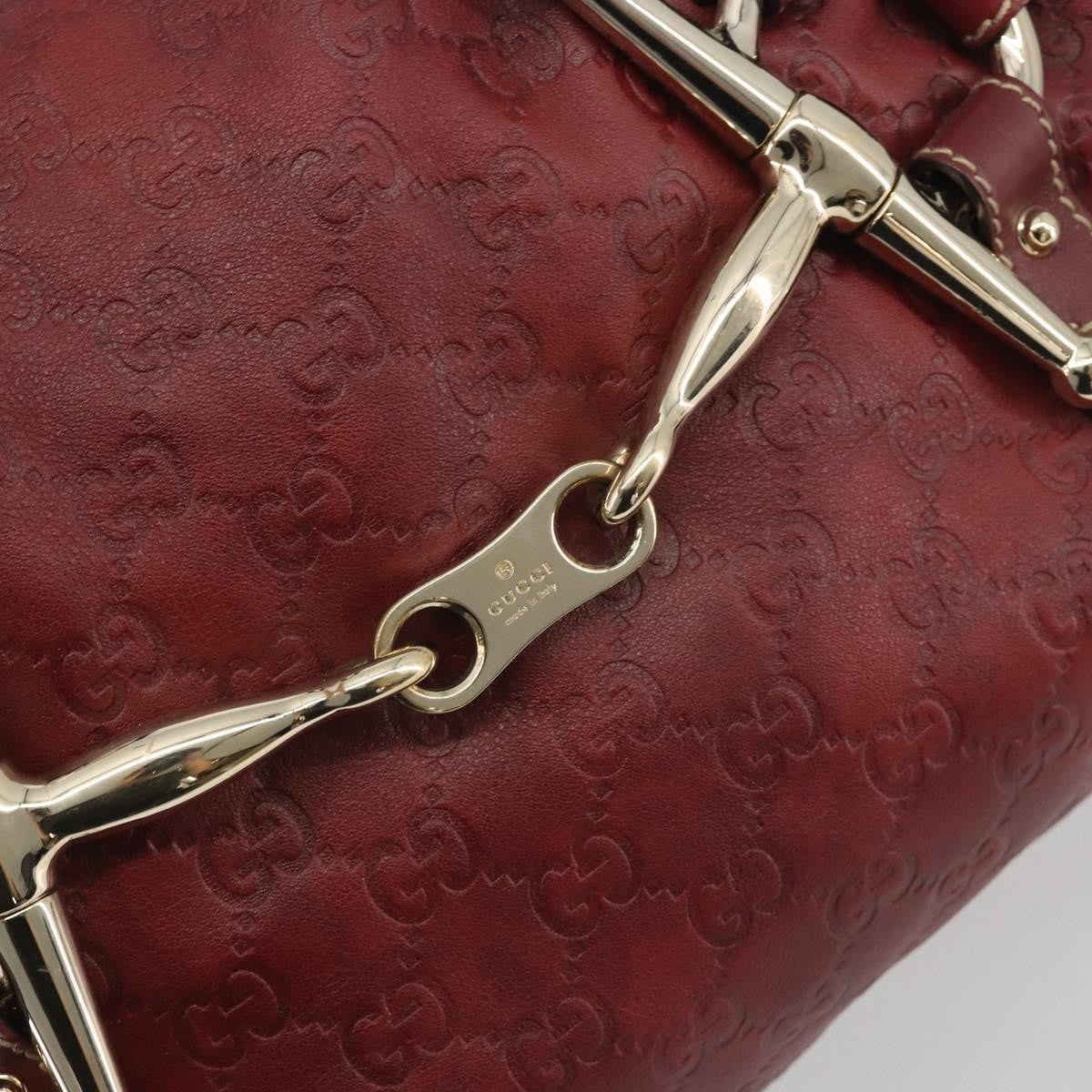 Gucci 85Th Anniversary Boston Guccissima Leather Red Leather Shoulder Bag Bag (Pre-Owned)