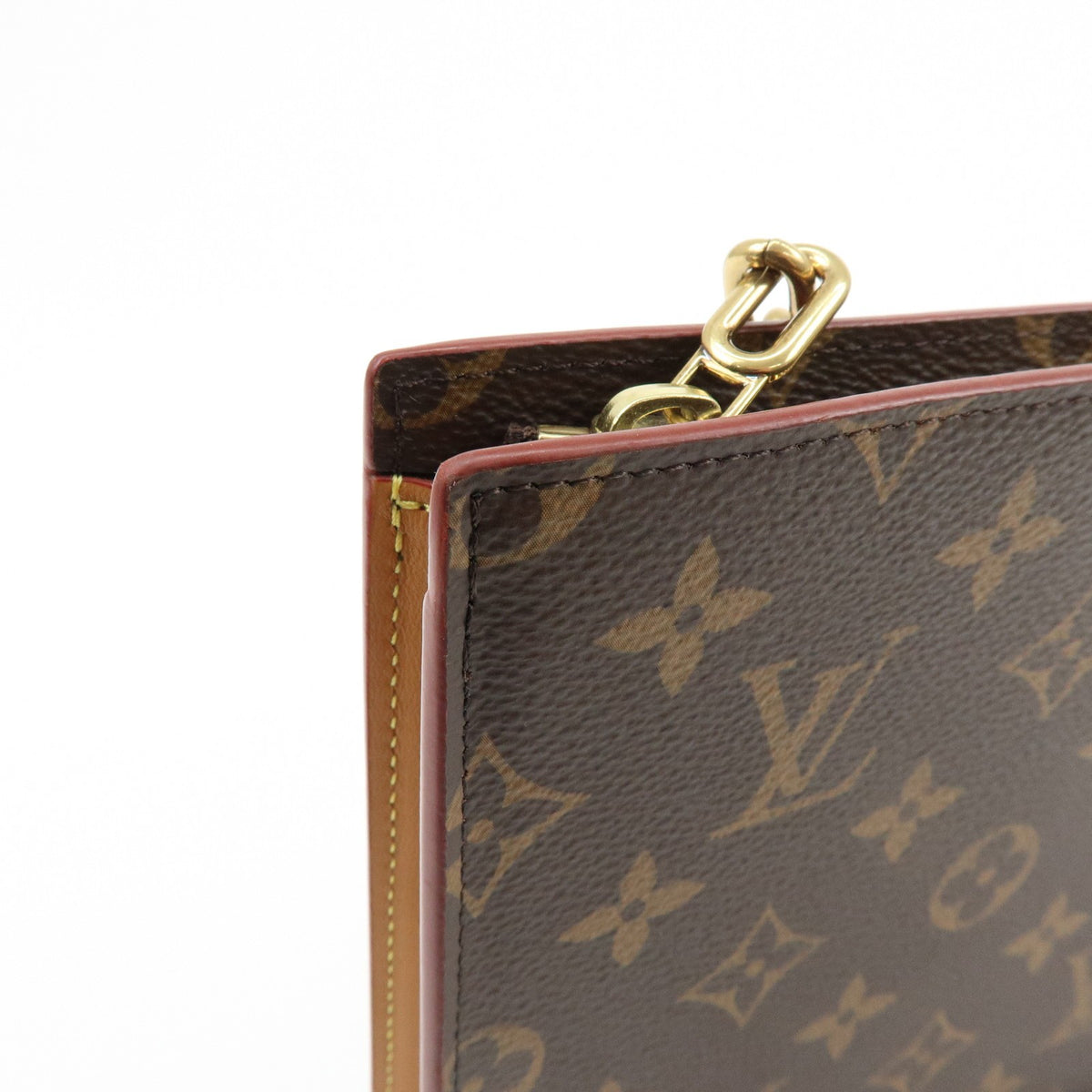 Louis Vuitton Legacy Chain Clutch Monogram Canvas Brown Canvas Clutche & Pouche Bag (Pre-Owned)