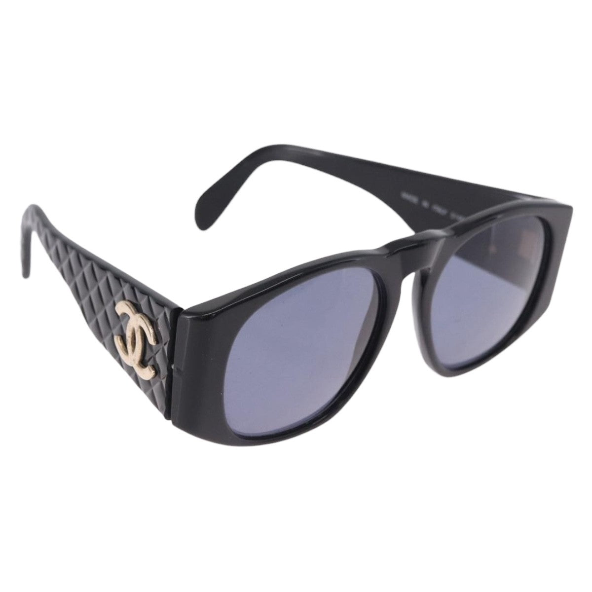 Chanel Logo Cc Plastic Black Plastic Sunglasse Accessory (Pre-Owned)