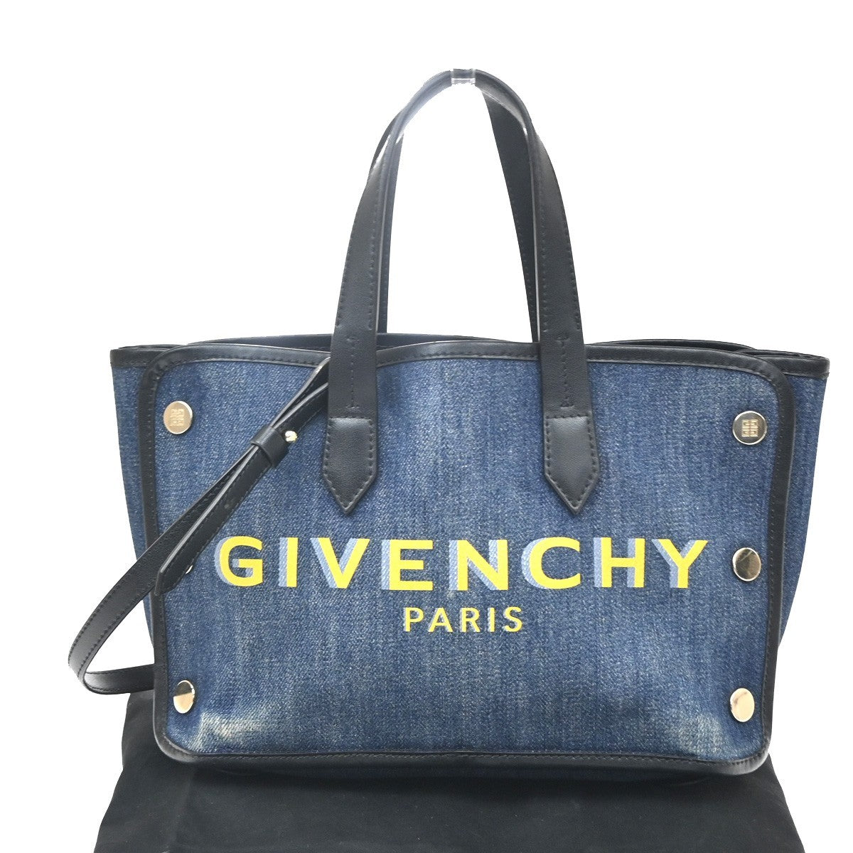 Givenchy Bond Shopper Tote Denim Blue Denim_Jeans Tote Bag Bag (Pre-Owned)