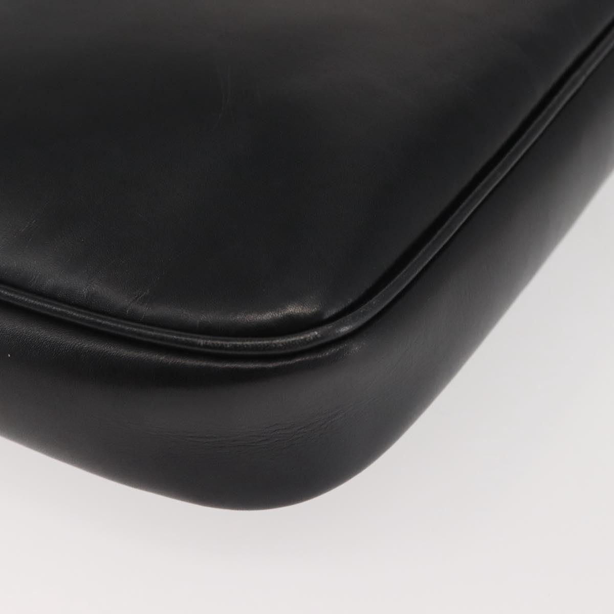 Salvatore Ferragamo Vala Leather Black Leather Shoulder Bag Bag (Pre-Owned)