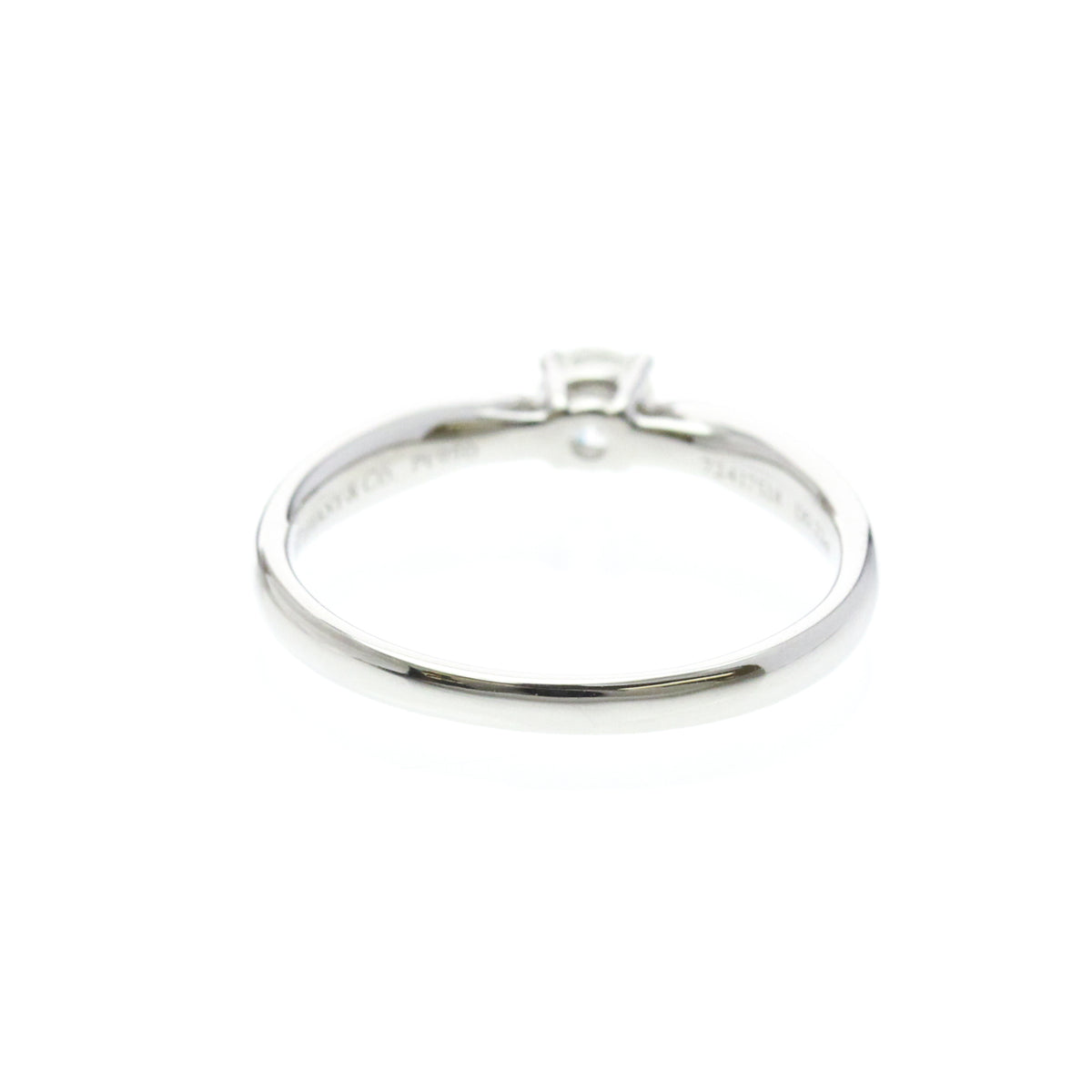 Tiffany & Co. Harmony Solitaire Platinum With Rbc Diamond Silver Platinum Ring Jewelry (Pre-Owned)