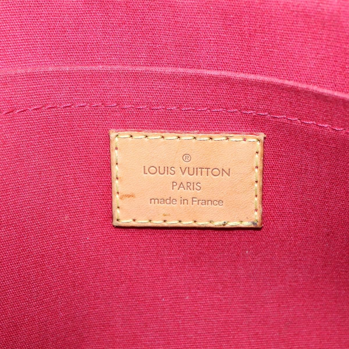 Louis Vuitton Rosewood Avenue Monogram Vernis Red Patent_Leather Handbag (Pre-Owned)