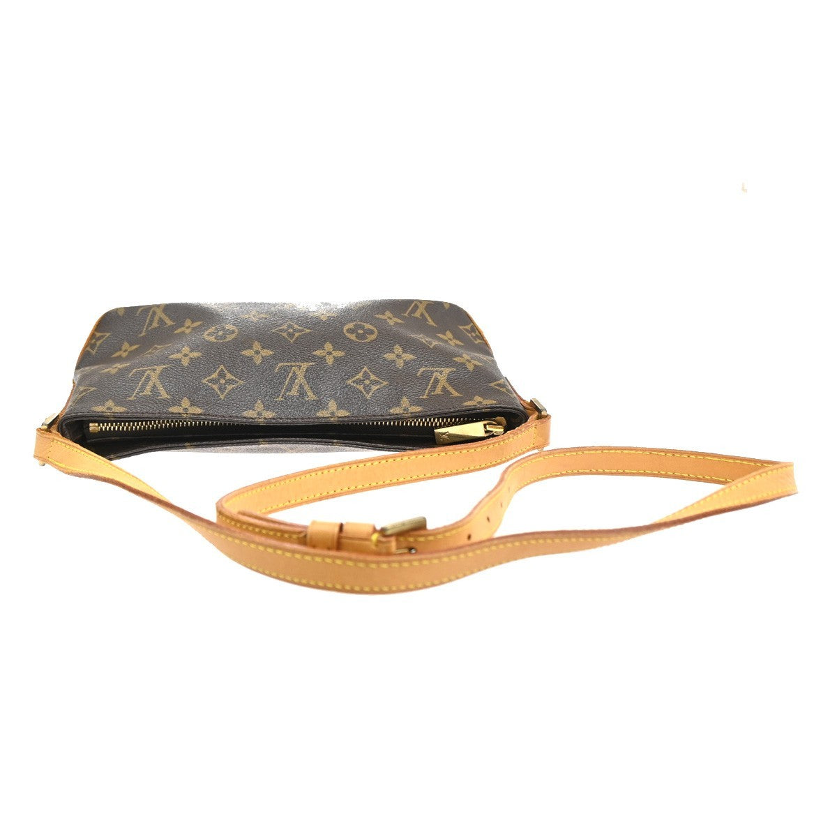 Louis Vuitton Trotteur Monogram Canvas Brown Canvas Shoulder Bag Bag (Pre-Owned)