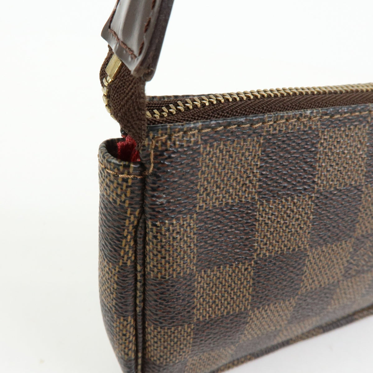 Louis Vuitton Pochette Accessoires Damier Brown Canvas Clutche & Pouche Bag (Pre-Owned)