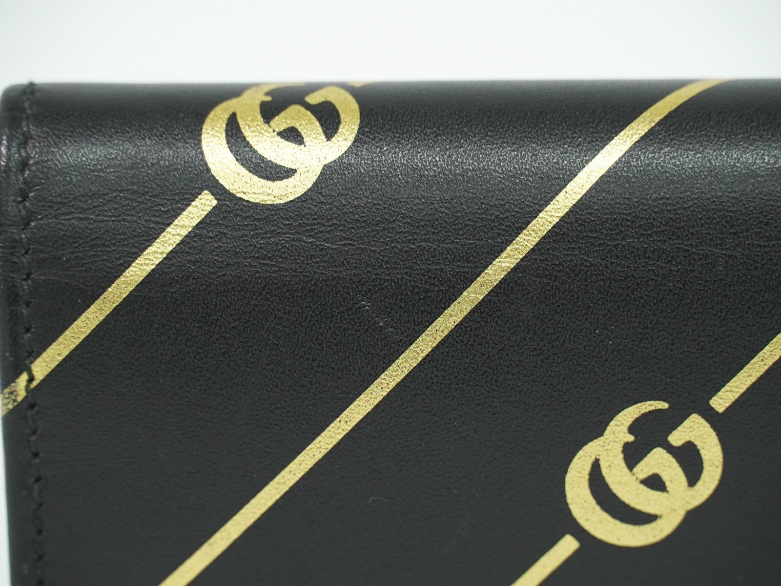 Gucci Gg Marmont Leather Black Leather Wallets Accessory (Pre-Owned)