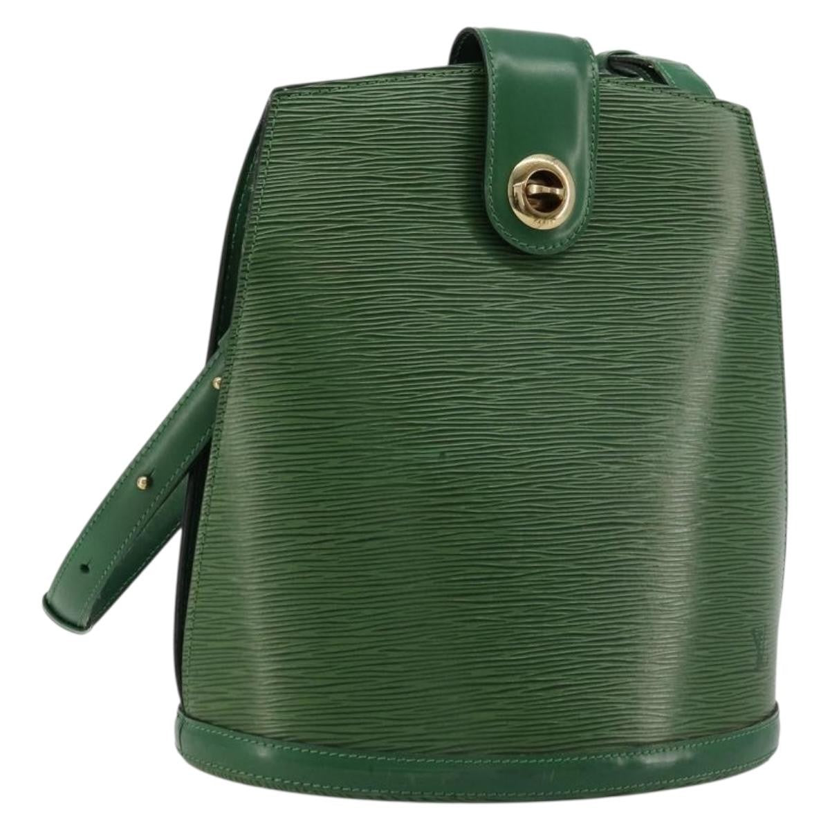 Louis Vuitton Cluny Epi Leather Green Leather Shoulder Bag Bag (Pre-Owned)
