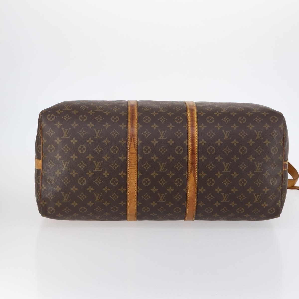 Louis Vuitton Keepall Bandouliere Monogram Canvas Brown Canvas Travel Bag Bag (Pre-Owned)