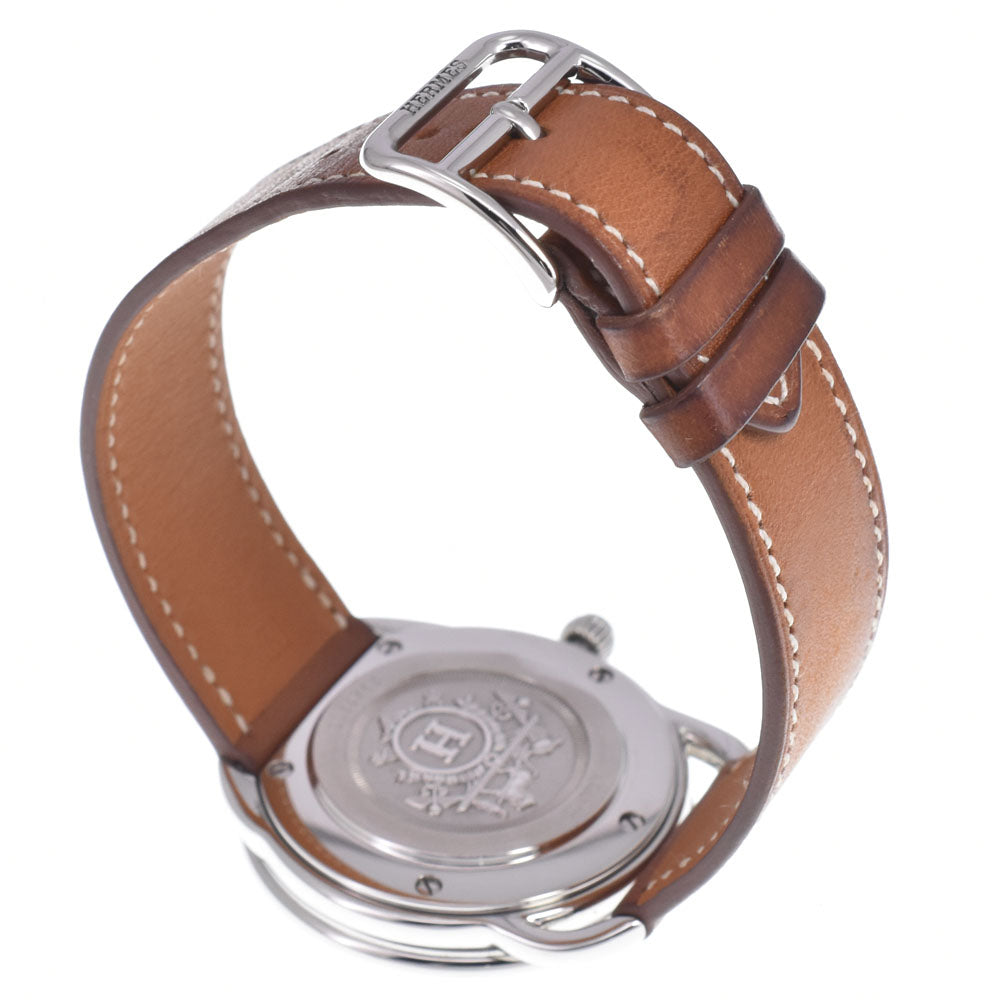 Hermes Arceau Quartz Stainless Steel And Alligator Watch (Pre-Owned)