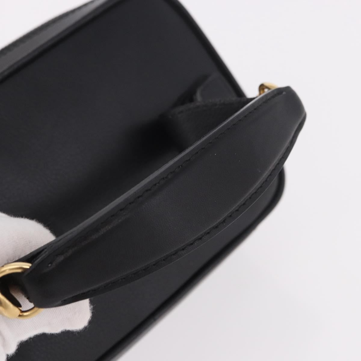 Gucci Horsebit Vanity Leather Black Leather Toiletry Case Accessory (Pre-Owned)